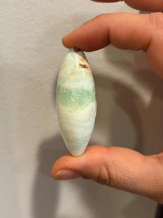 Pistachio Calcite Shiva Lingam Shape