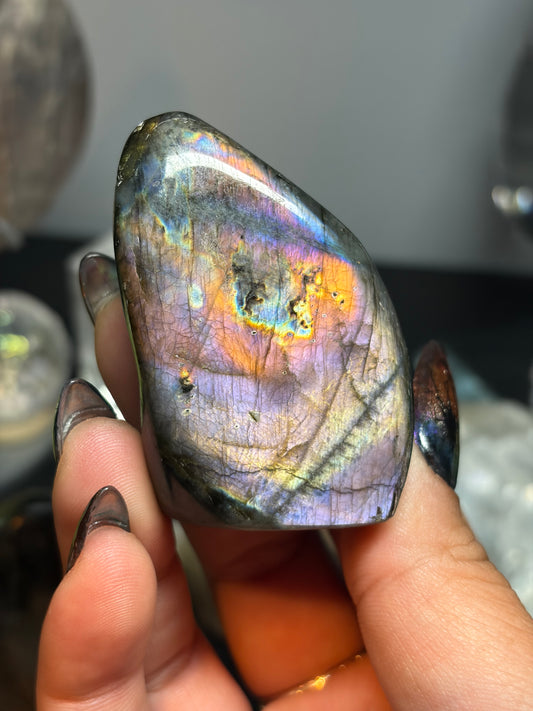 Labradorite Freeform w/ Mixed Flash from Madagascar