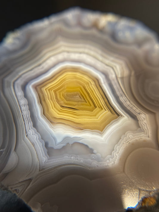 Yellow and Gray Laguna Agate