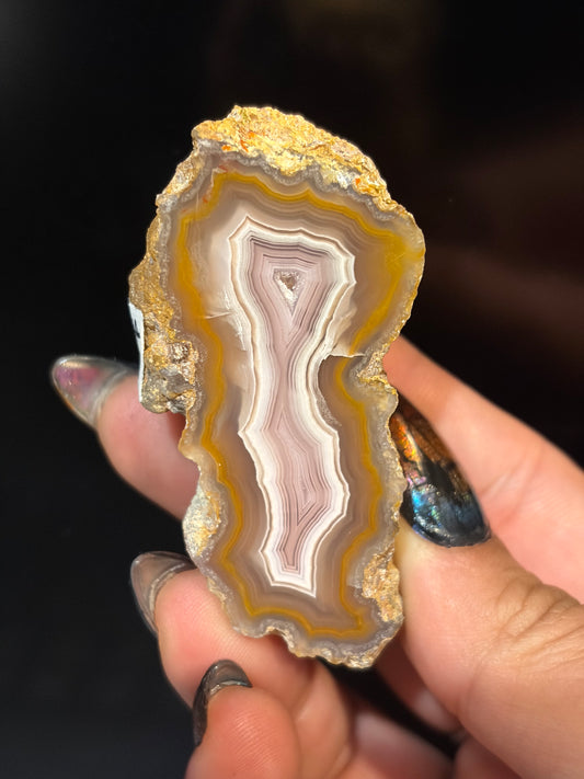 Pink and Yellow Laguna Agate