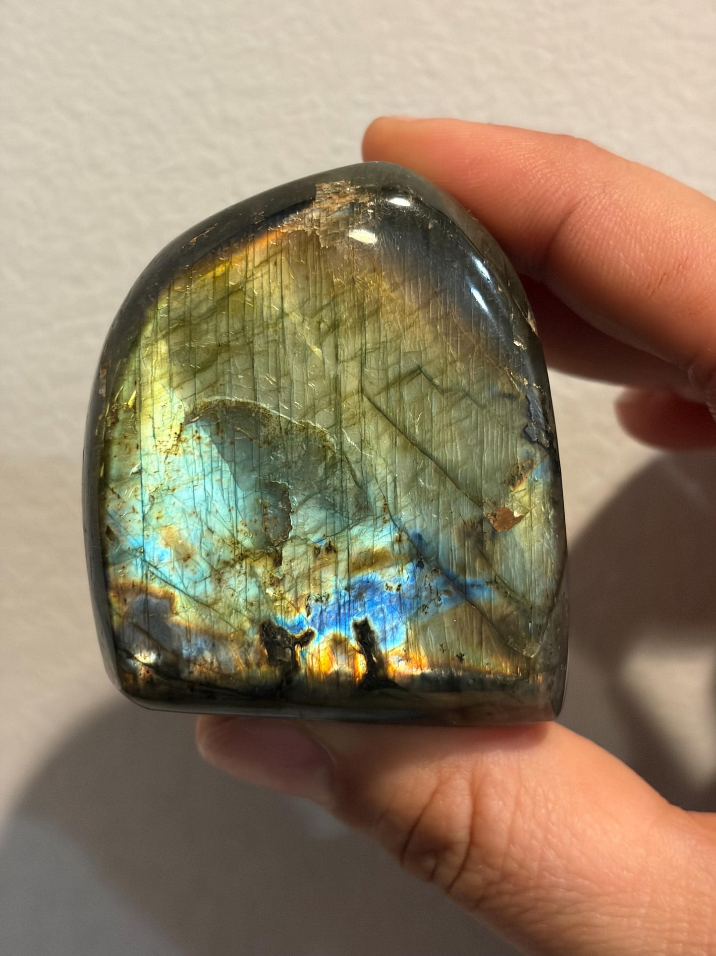 Labradorite Freeform w/ Rainbow Dual Flash
