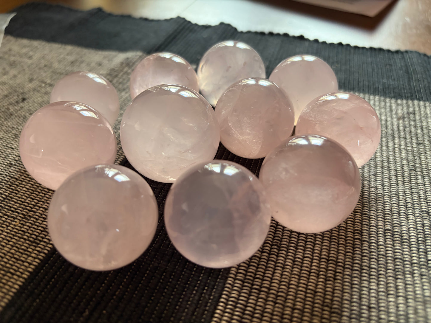 Star Rose Quartz Sphere - Intuitively Picked