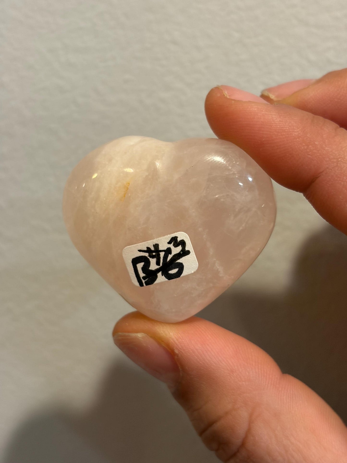 Rose Quartz Hearts (Two)