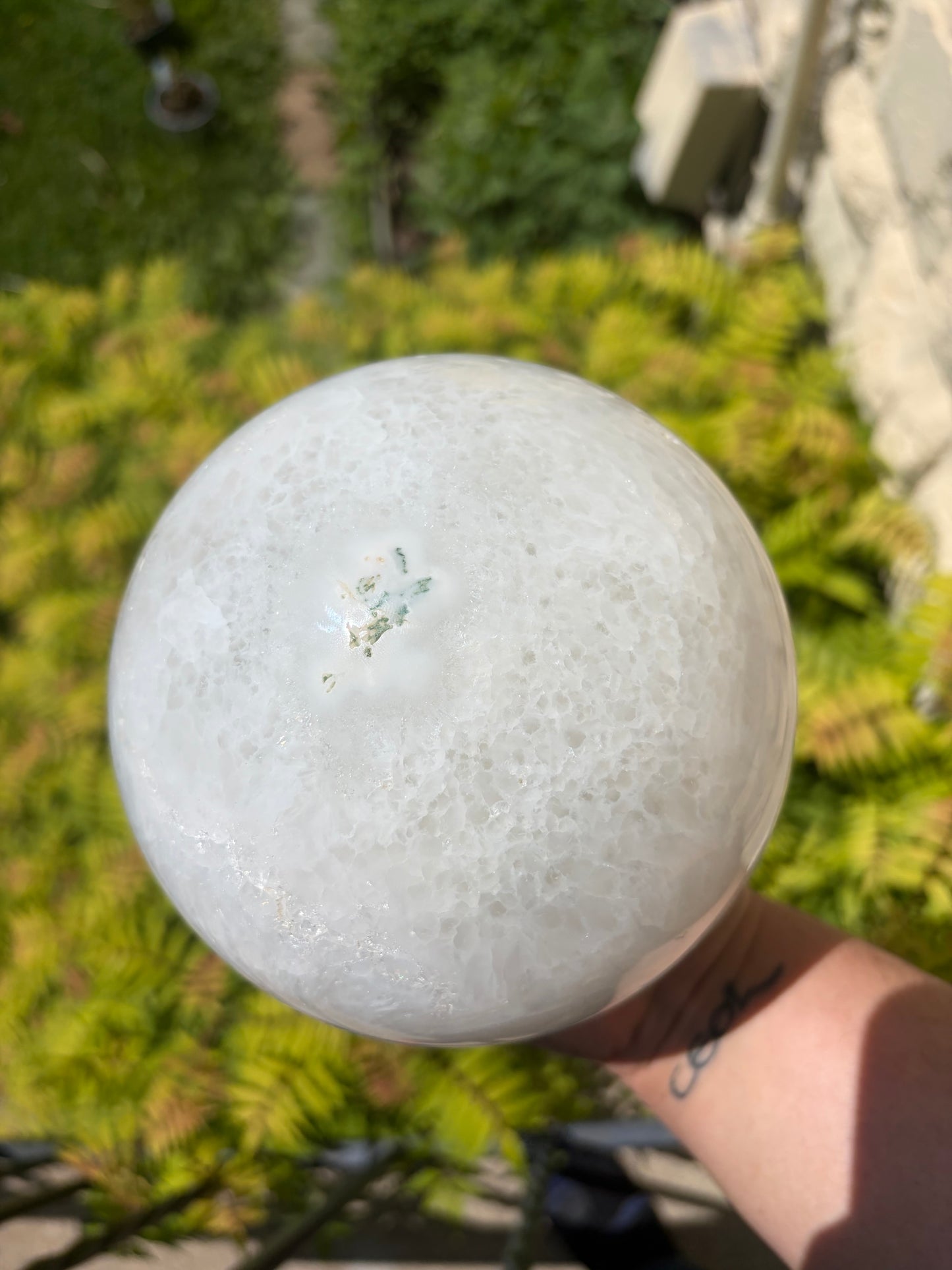 Statement XXL Quartz Sphere with Cave, 10+ lbs
