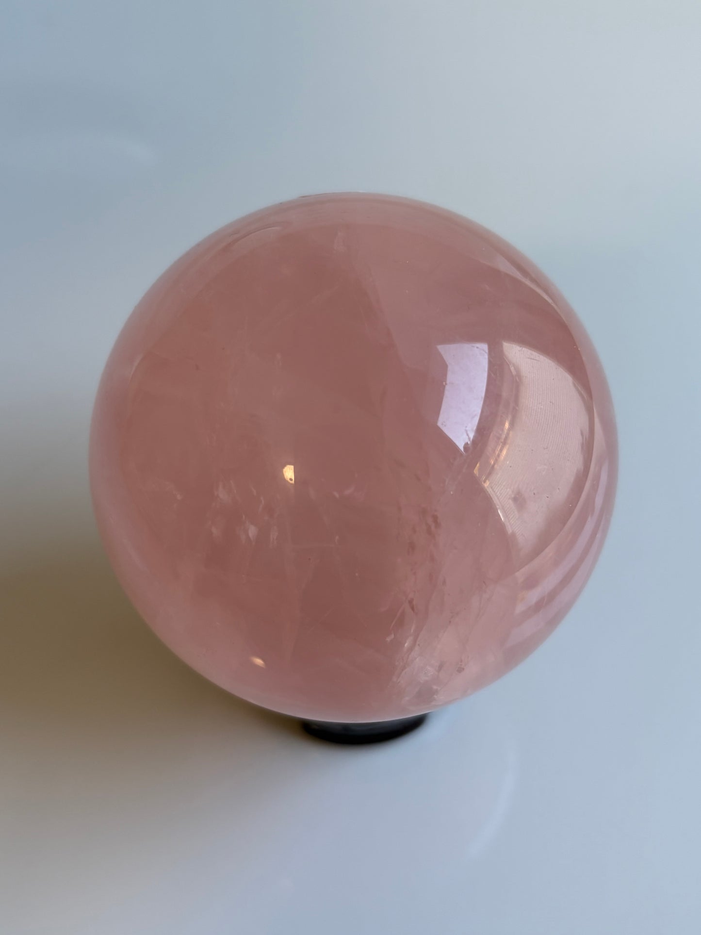 Bubblegum Star Rose Quartz Sphere - 55b