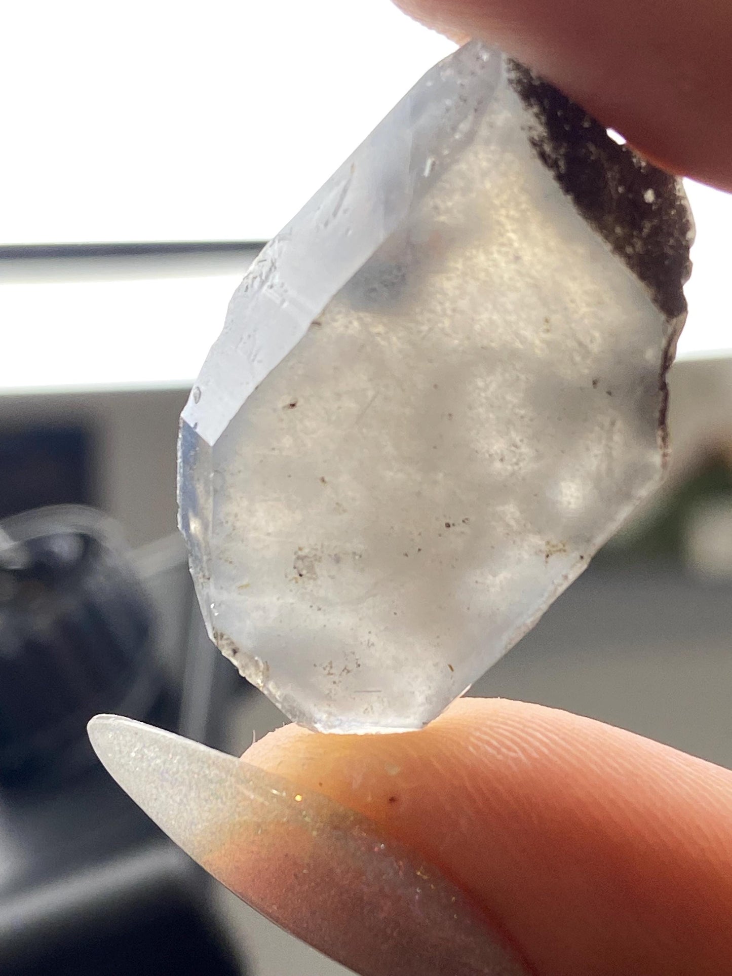 Blue Tourmaline in Quartz