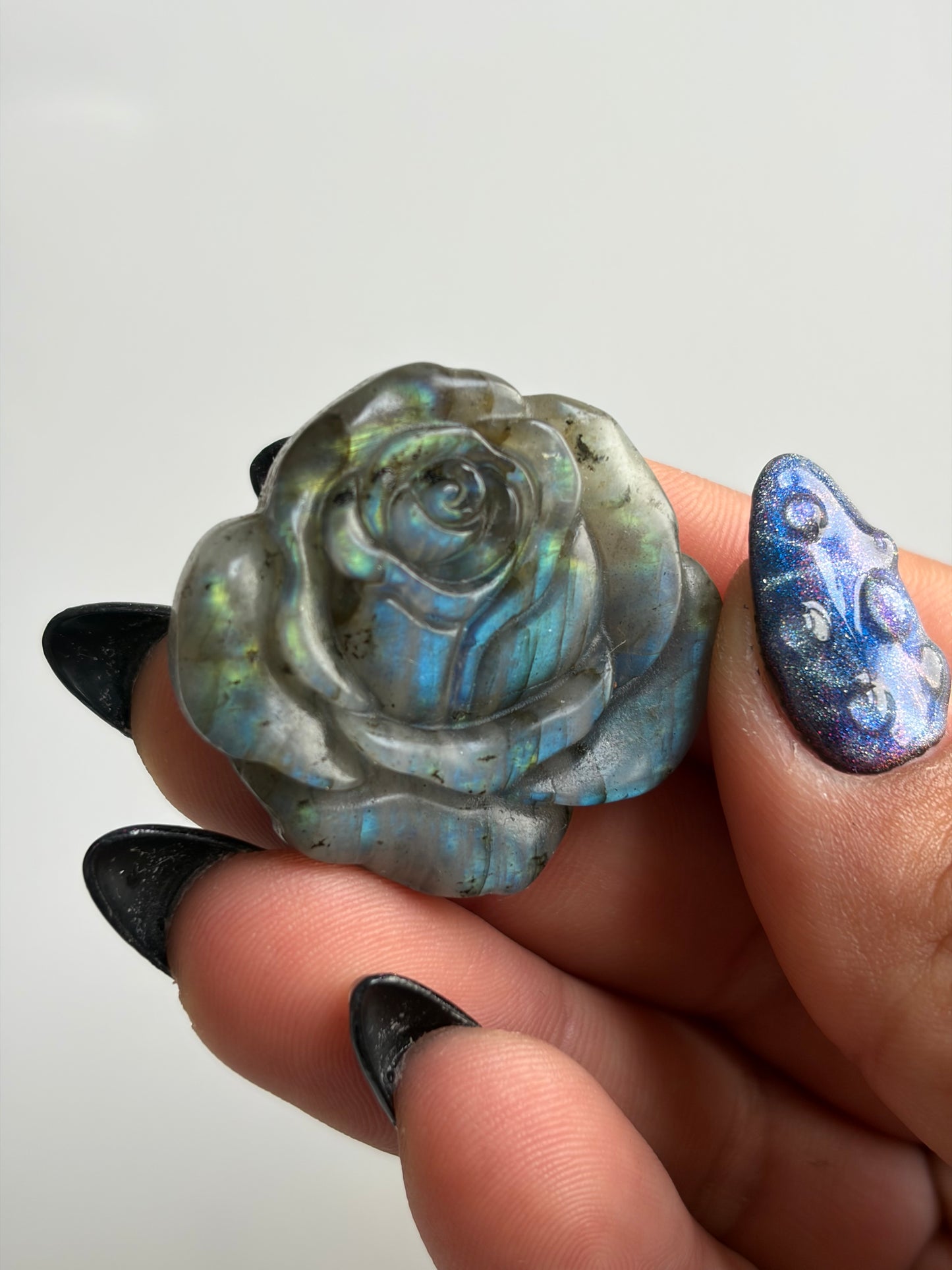 Labradorite Rose Carving - Choose Your Own