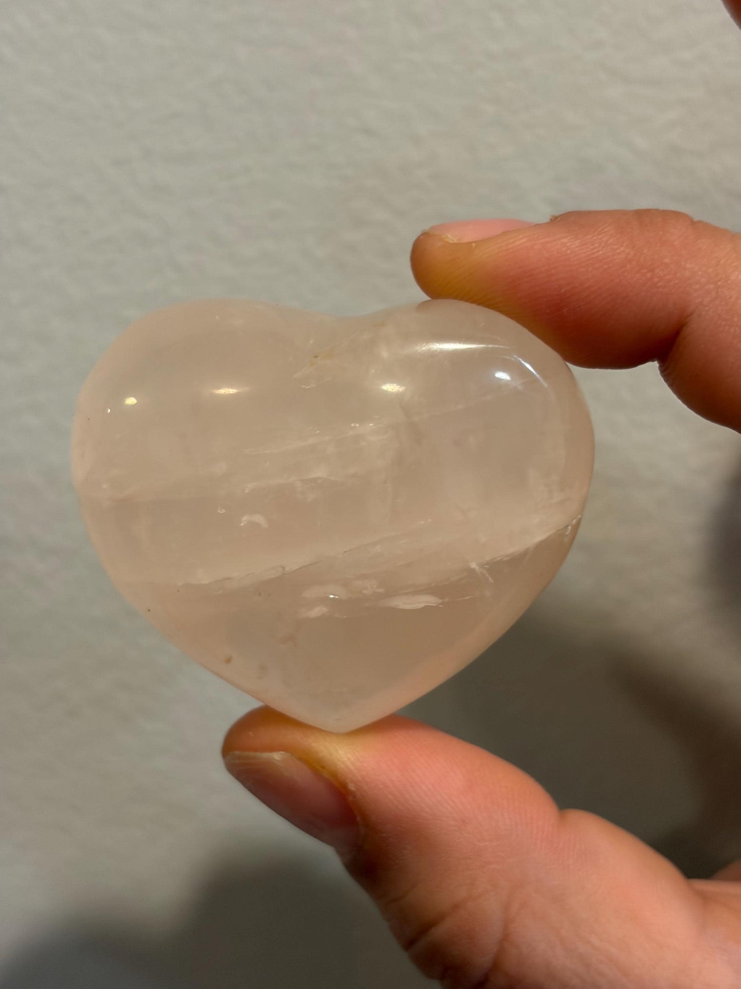 Rose Quartz Hearts (Two)