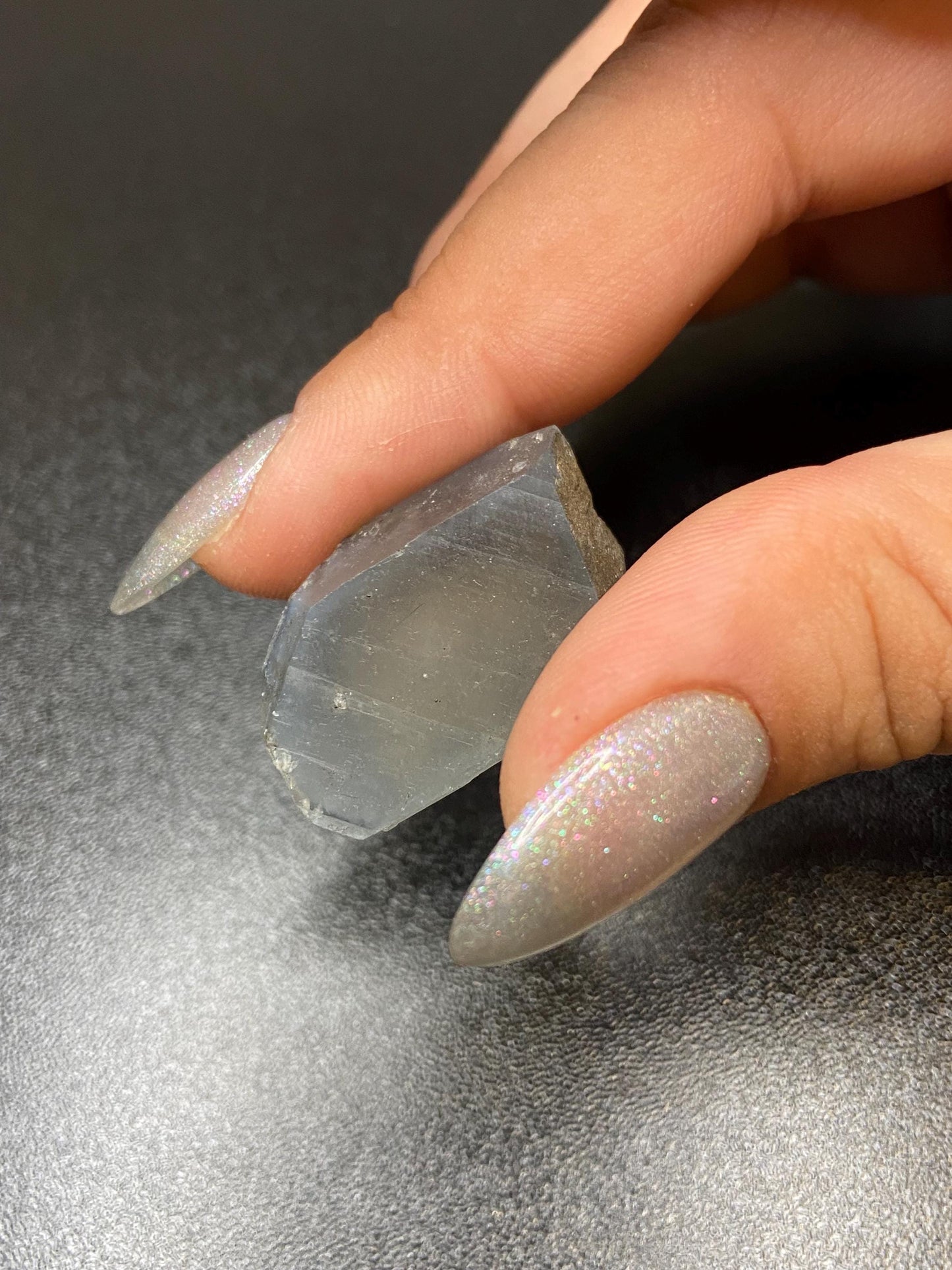 Blue Tourmaline in Quartz