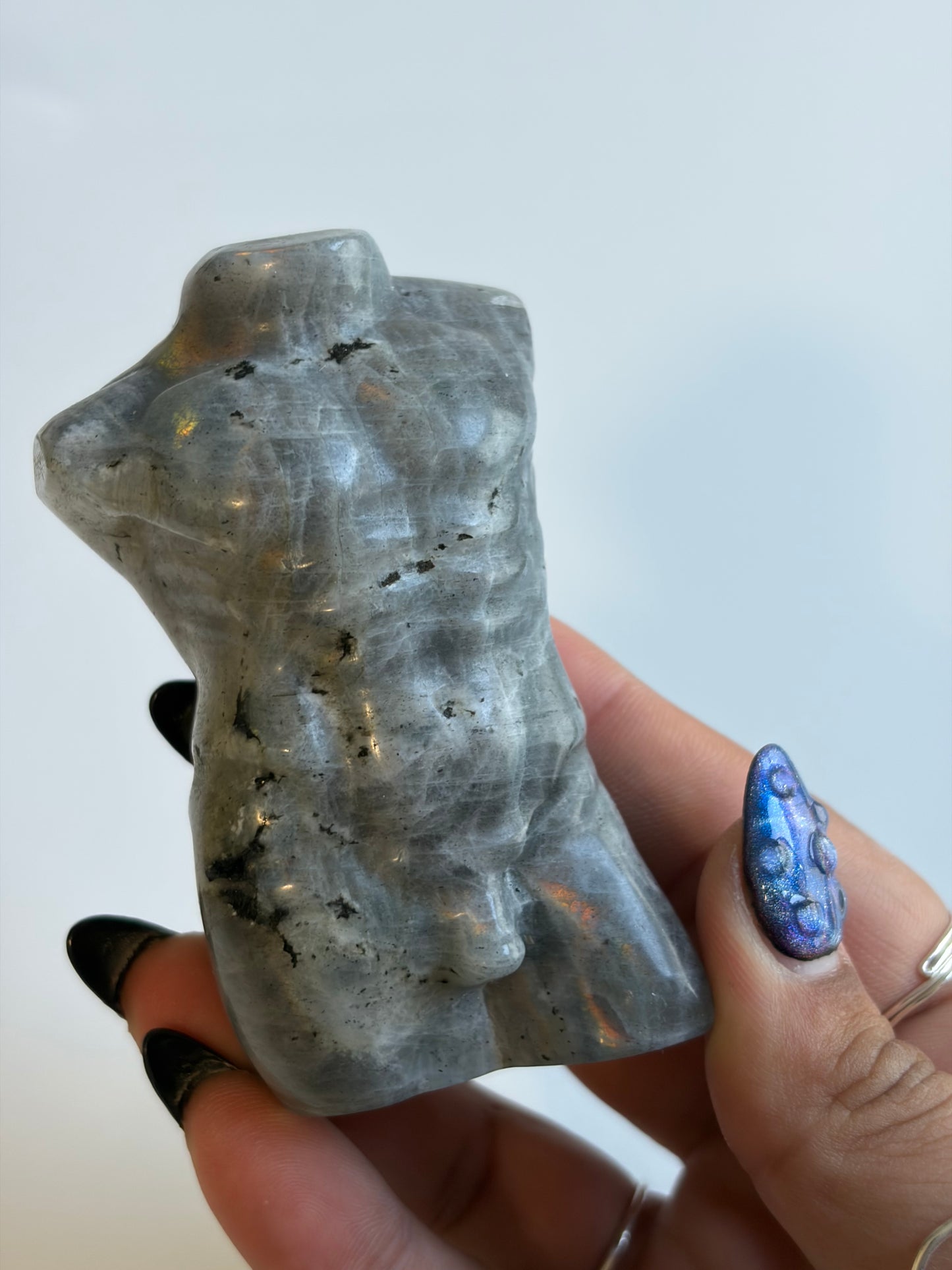 Labradorite Male Body Carving