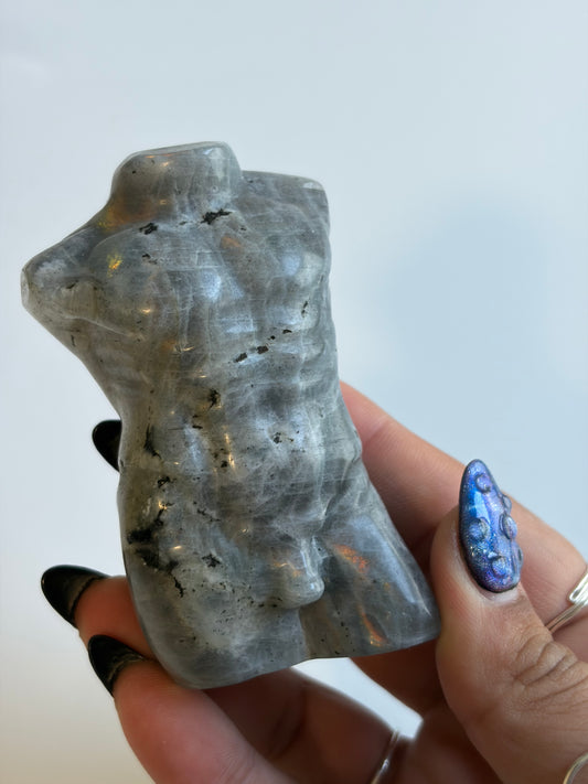 Labradorite Male Body Carving