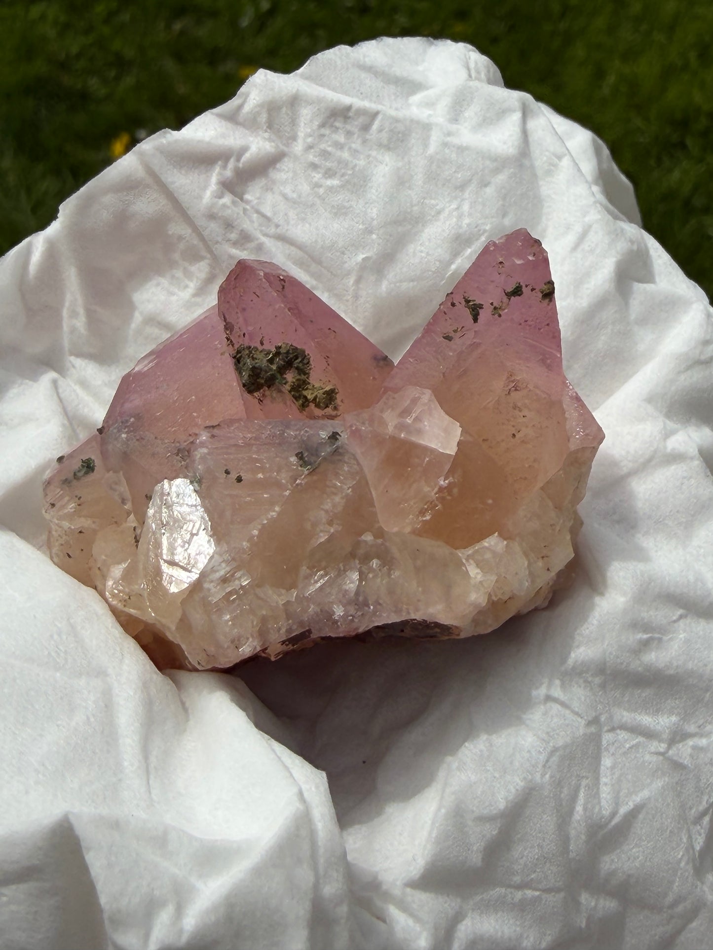 Cobaltoan Calcite - Large Point Cluster
