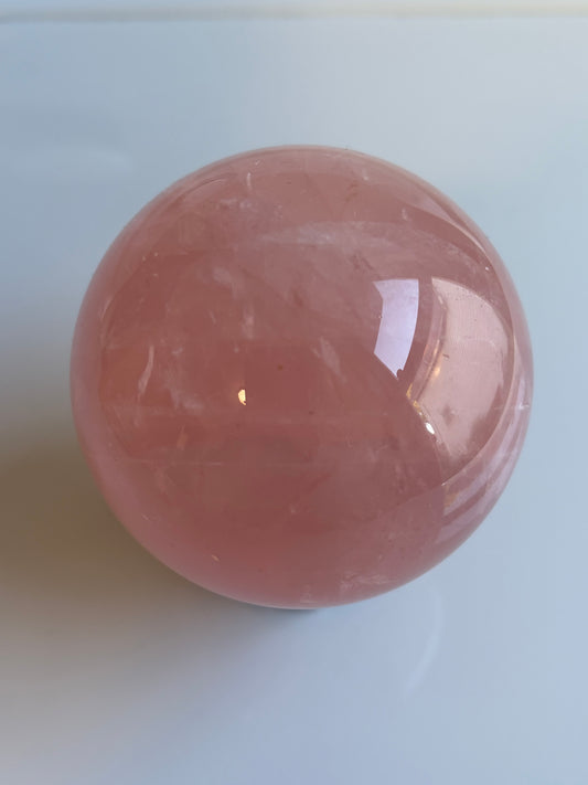Bubblegum Star Rose Quartz Sphere - 58b