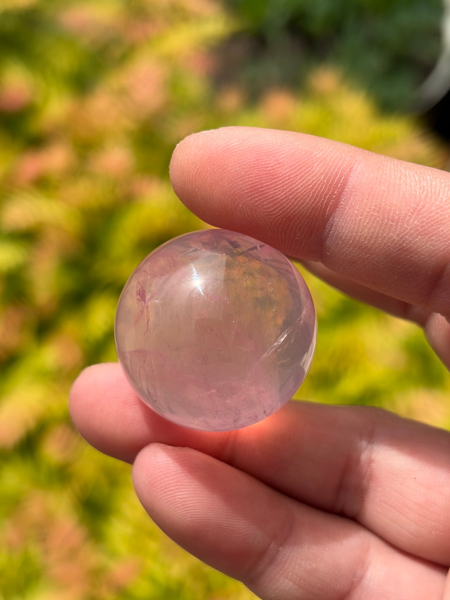 HQ Star Rose Quartz Sphere - Madagascar