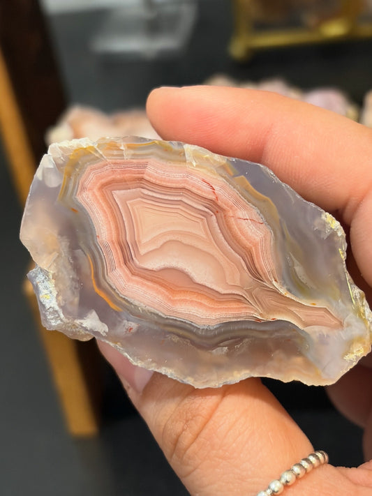 Pink and Blue Laguna Agate