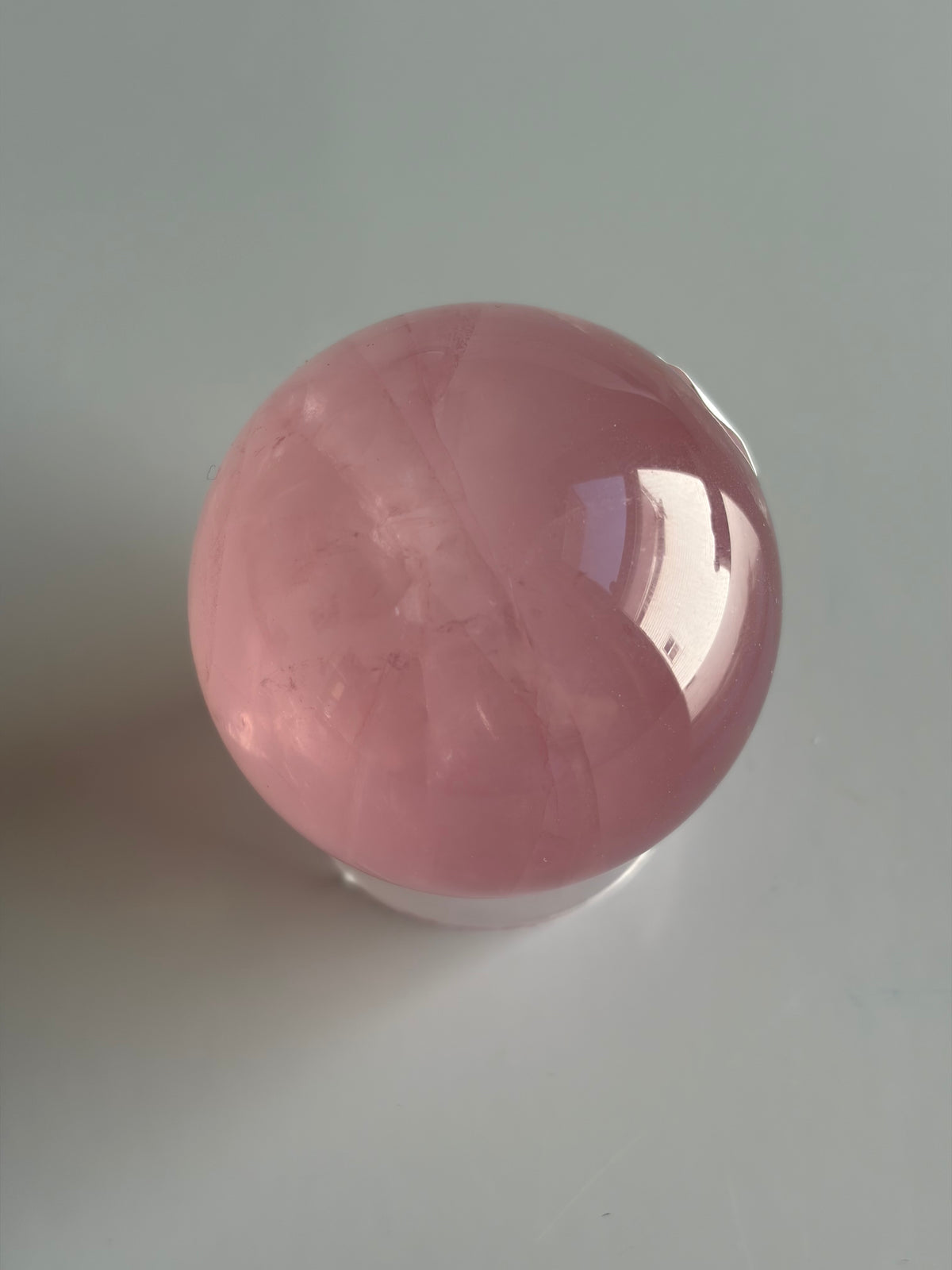 Dark Juicy Star Rose Quartz Sphere