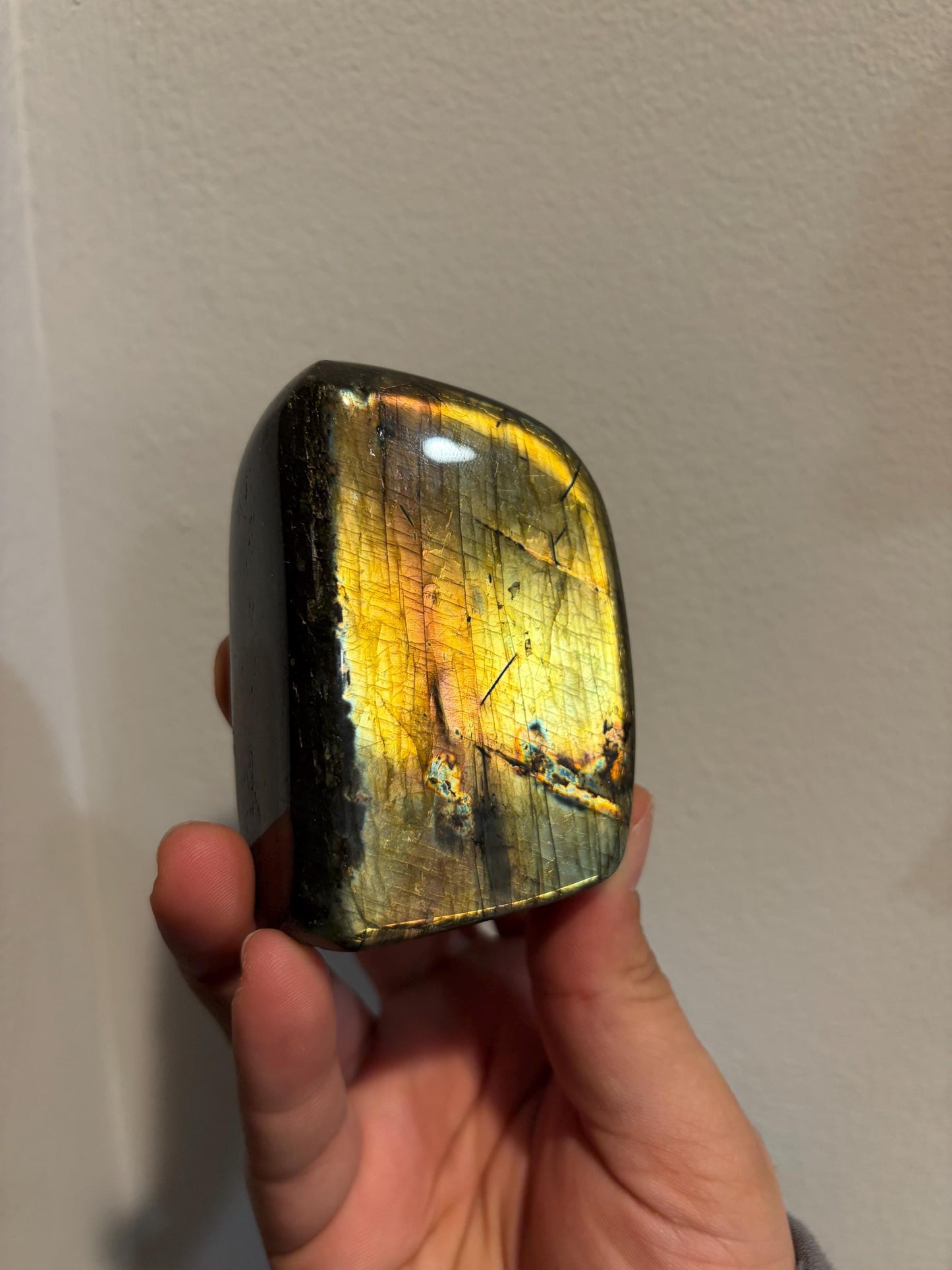 Labradorite Freeform w/ Green and Red Flash