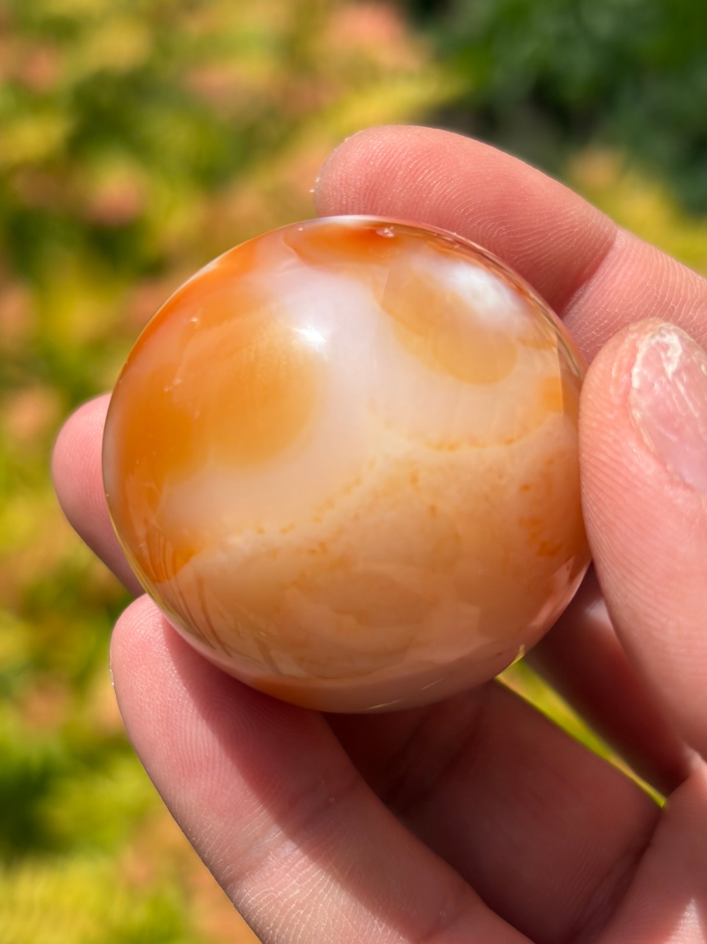 Peachy Carnelian Sphere