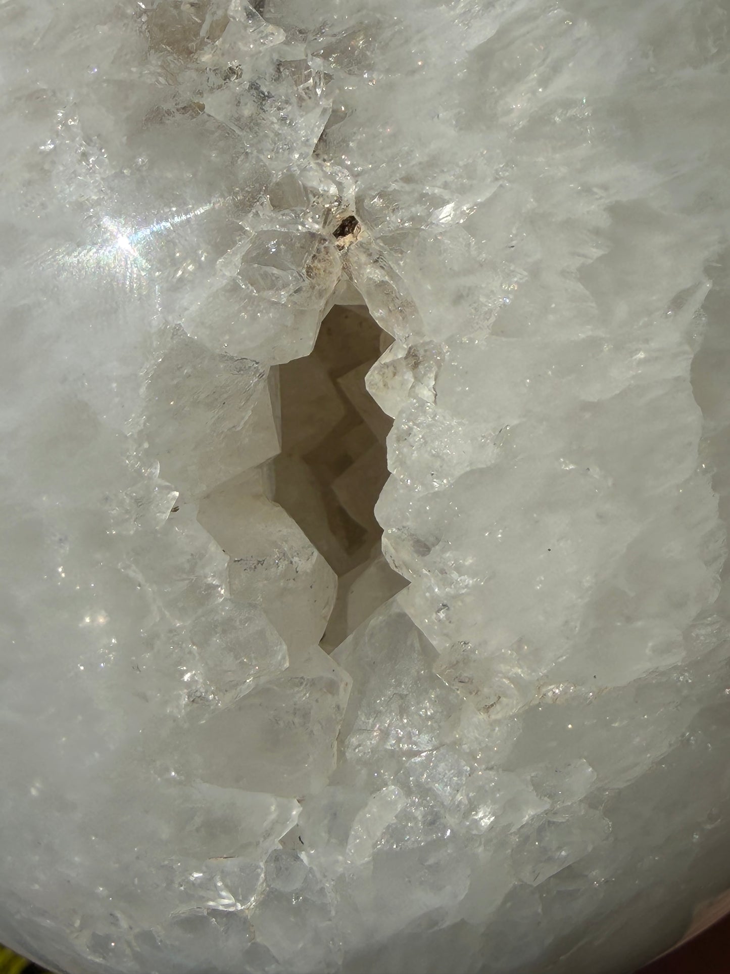 Statement XXL Quartz Sphere with Cave, 10+ lbs