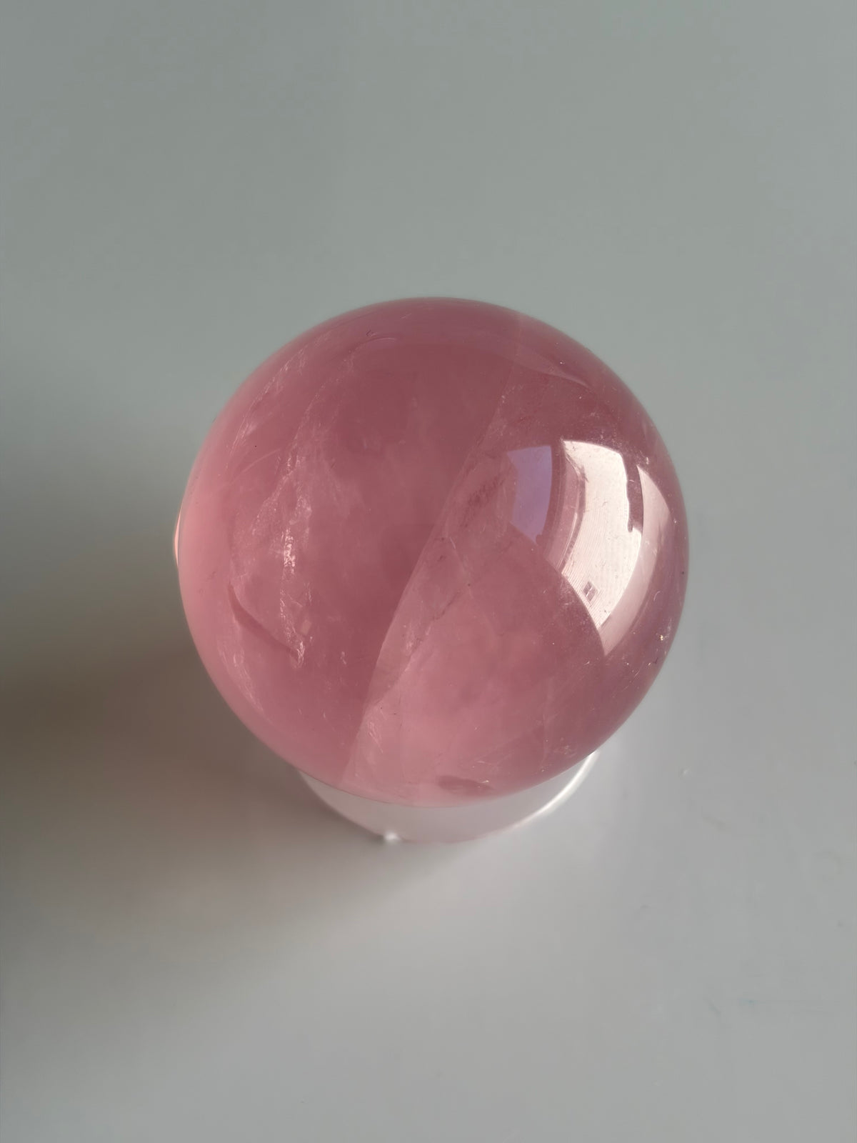 Dark Juicy Star Rose Quartz Sphere
