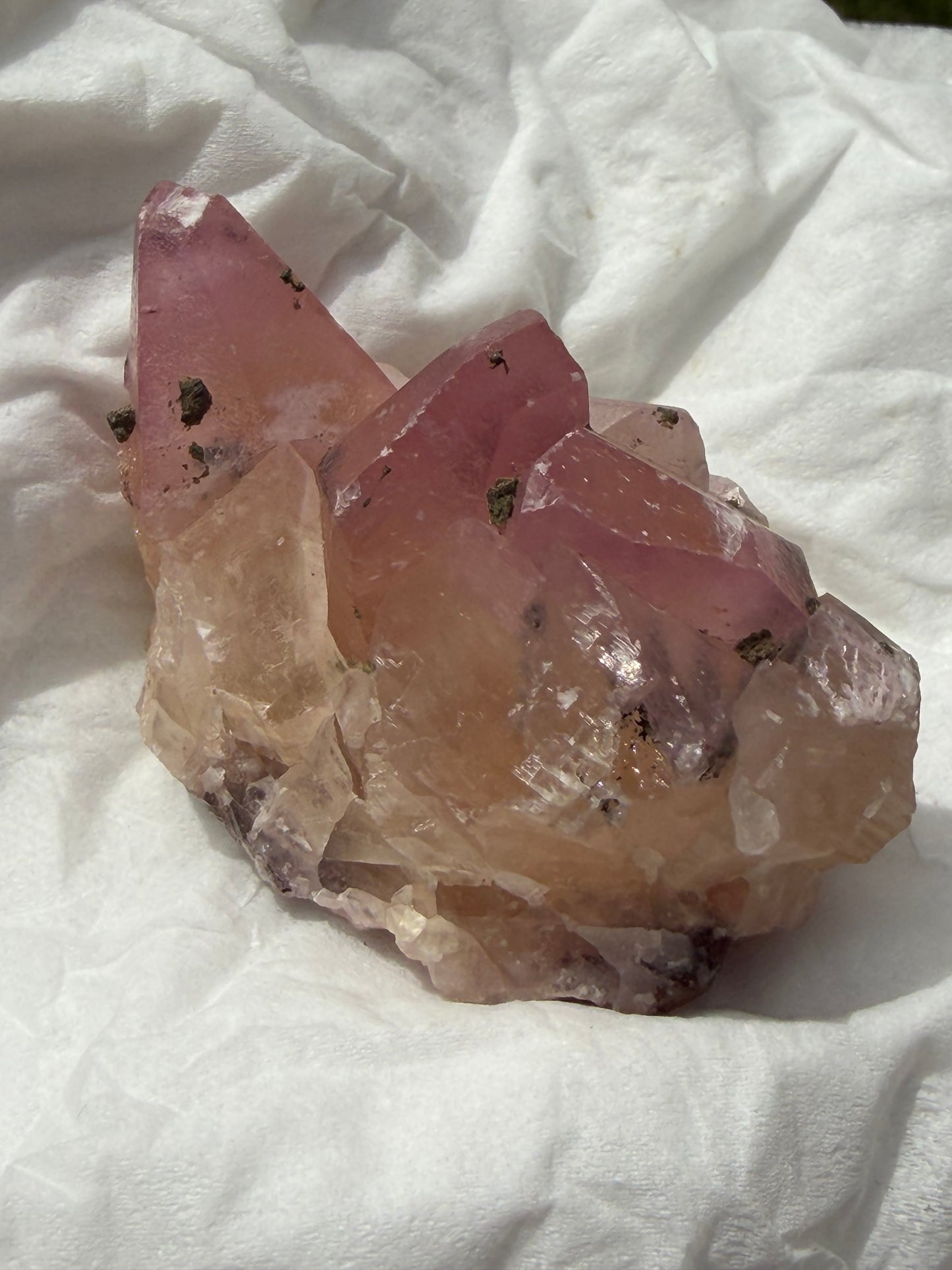 Cobaltoan Calcite - Large Point Cluster