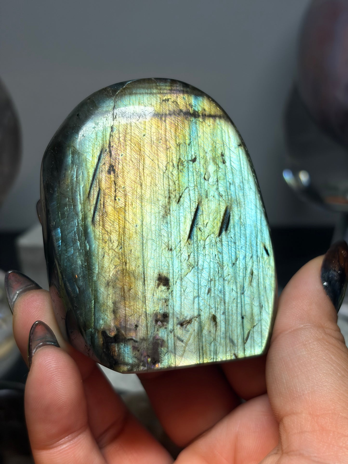 Labradorite Freeform w/ Pastel Green Flash