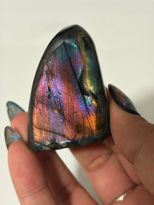 Labradorite Freeform w/ Mixed Purple Flash from Madagascar