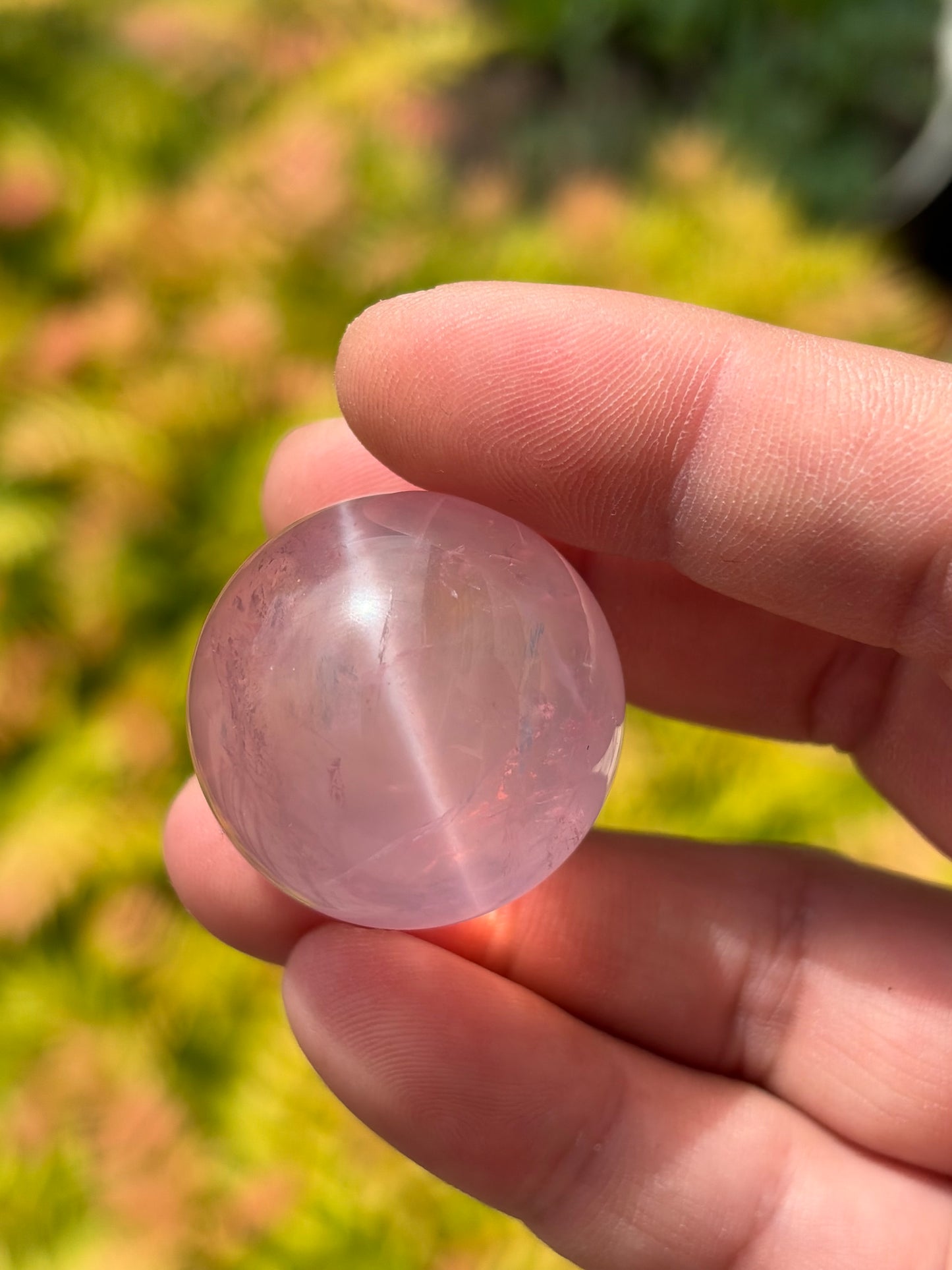 HQ Star Rose Quartz Sphere - Madagascar