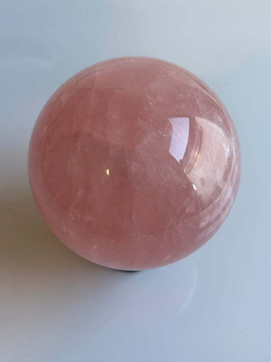 Bubblegum Star Rose Quartz Sphere - 58b
