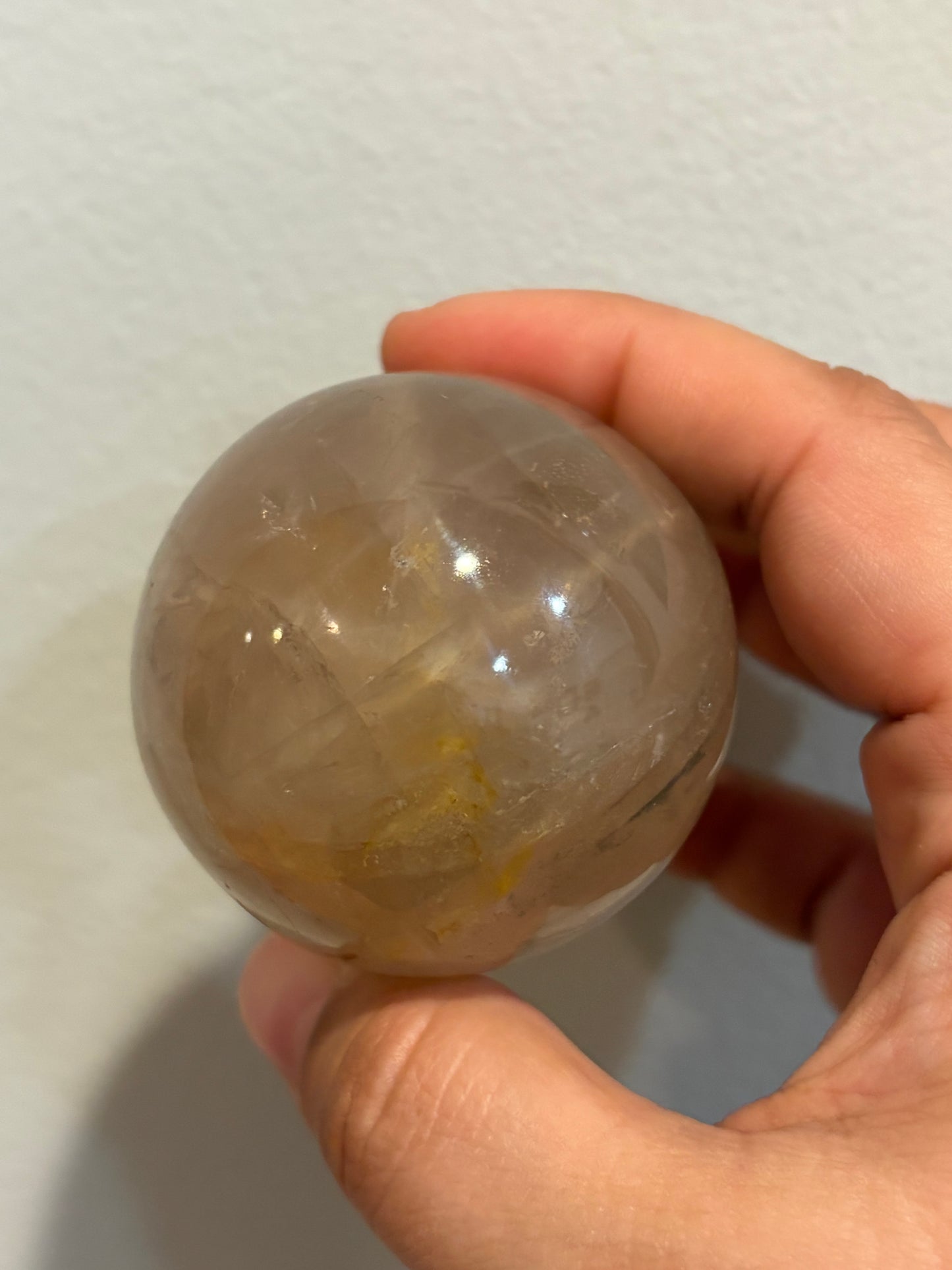 Dark Star Rose Quartz Sphere