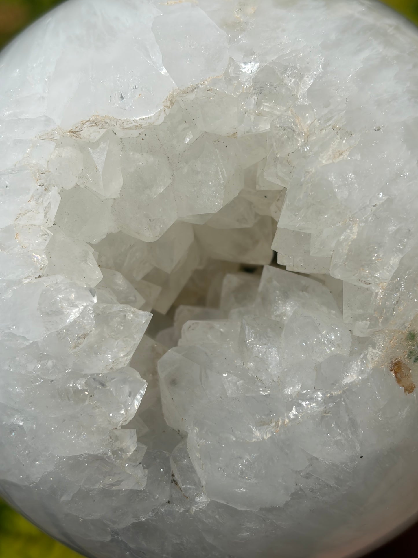 Statement XXL Quartz Sphere with Cave, 10+ lbs
