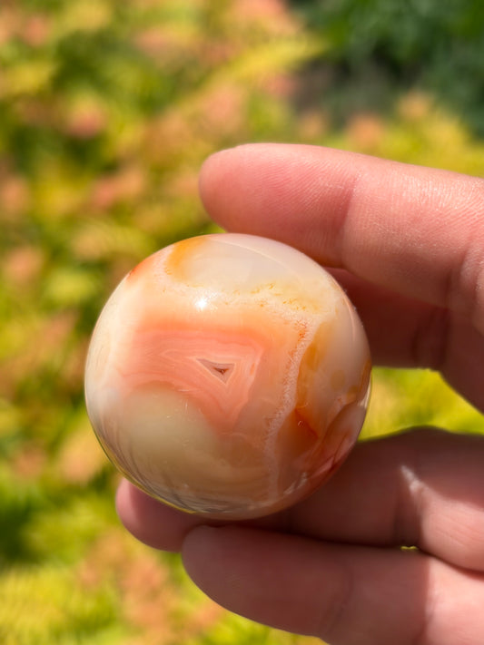 Peachy Carnelian Sphere