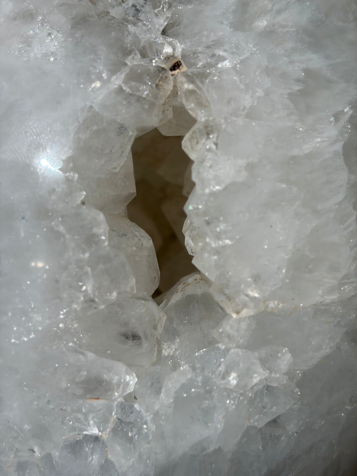 Statement XXL Quartz Sphere with Cave, 10+ lbs