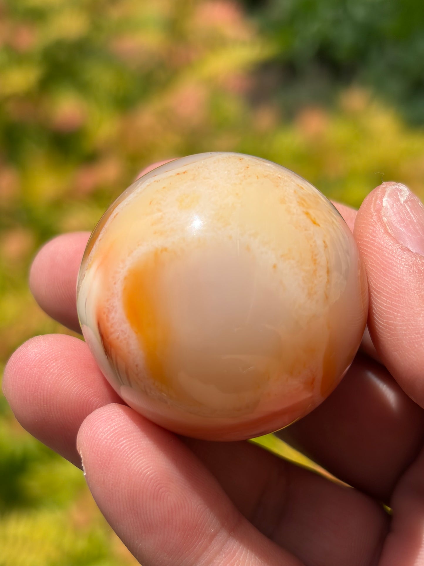 Peachy Carnelian Sphere