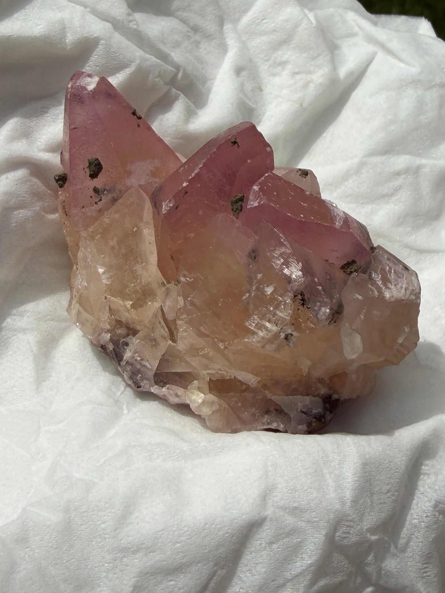 Cobaltoan Calcite - Large Point Cluster