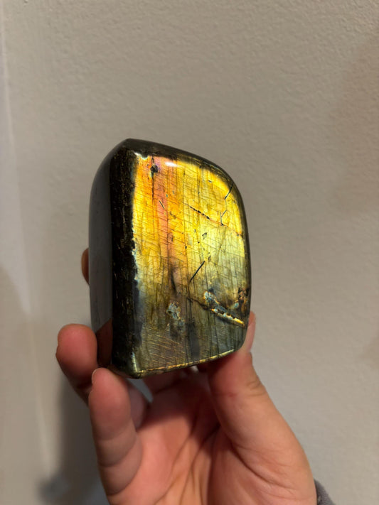 Labradorite Freeform w/ Green and Red Flash