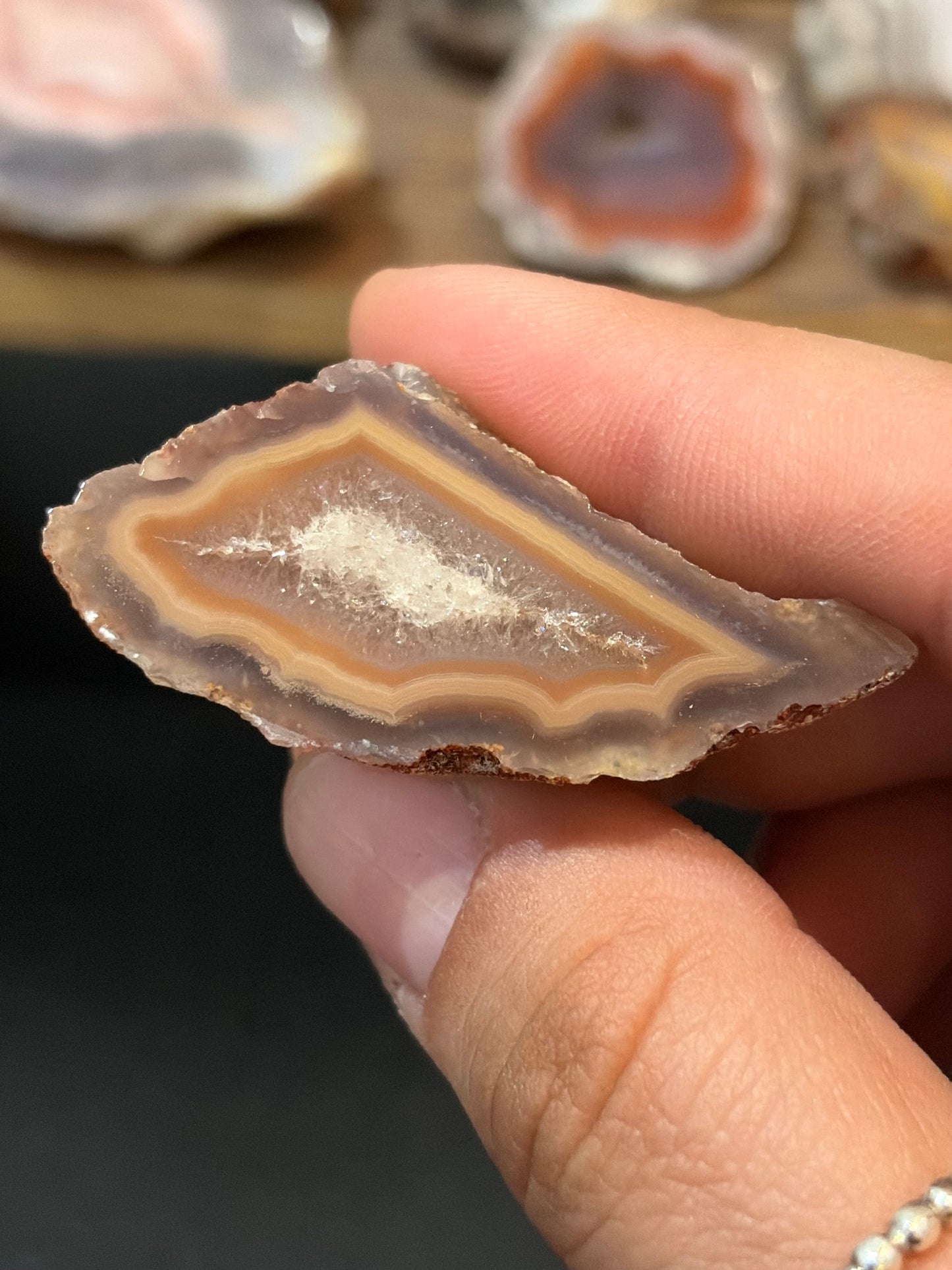 Orange and Purple Laguna Agate