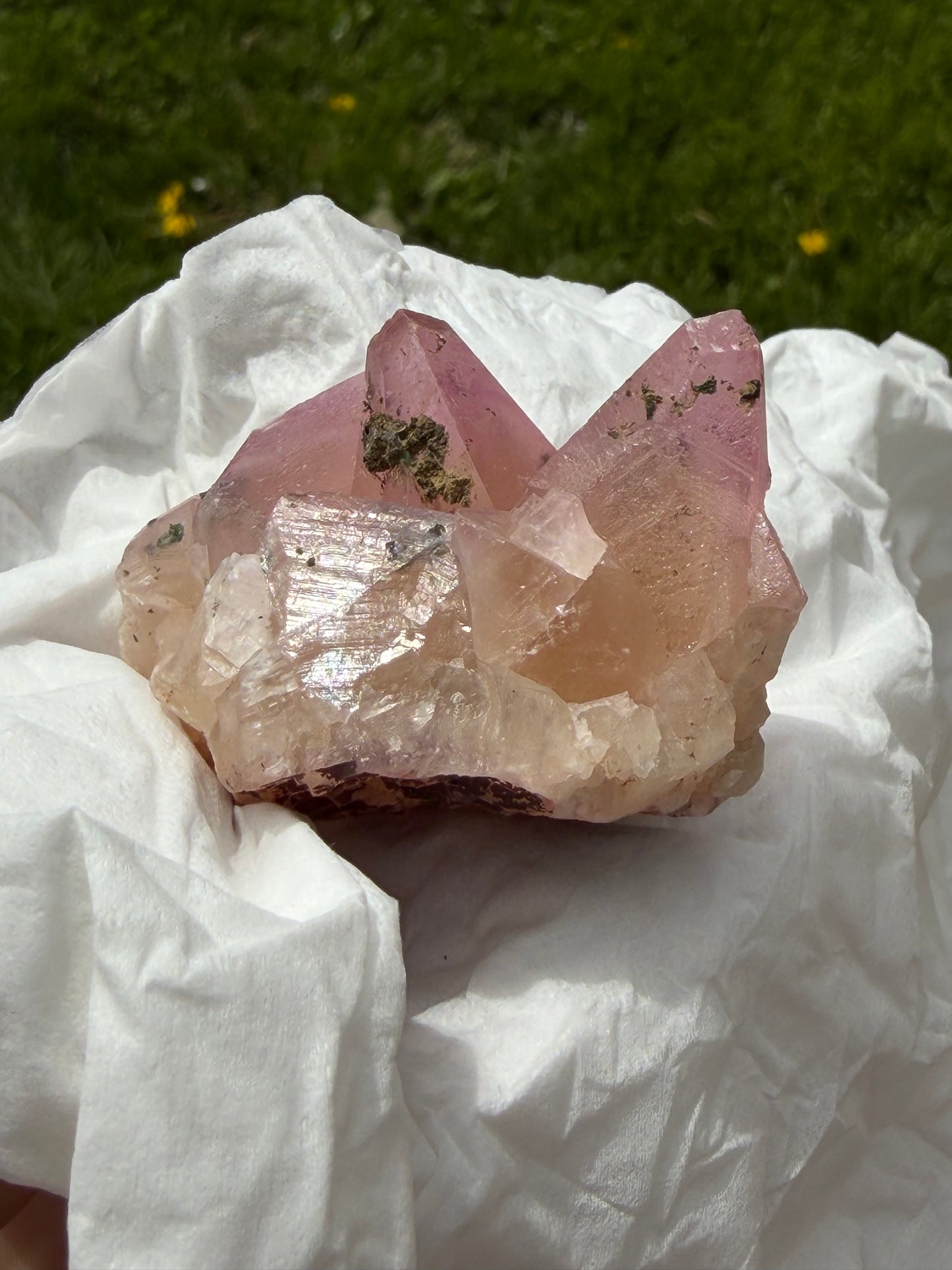 Cobaltoan Calcite - Large Point Cluster