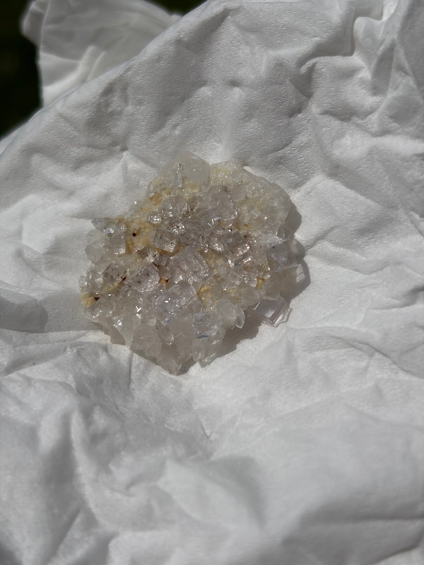 Fluorite with Calcite From the Emilio Mine in Spain