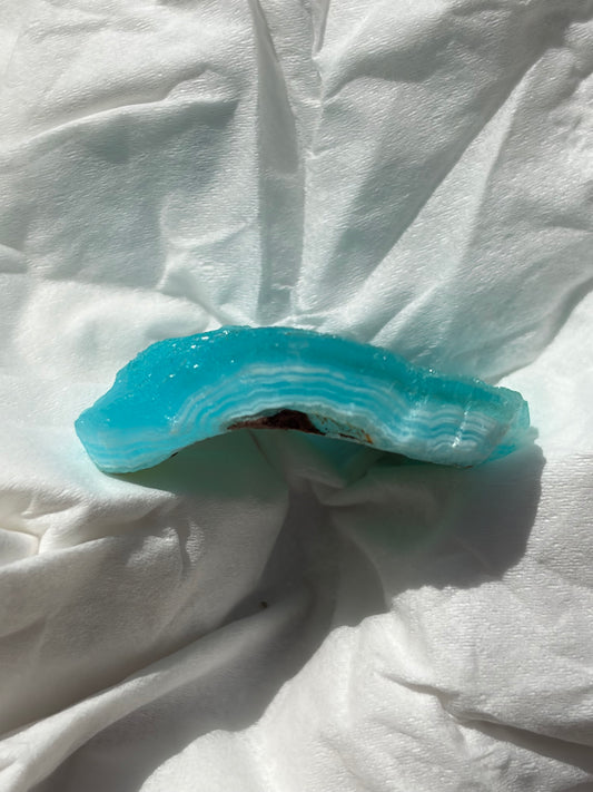 Blue Hemimorphite with Banding from the DR of Congo