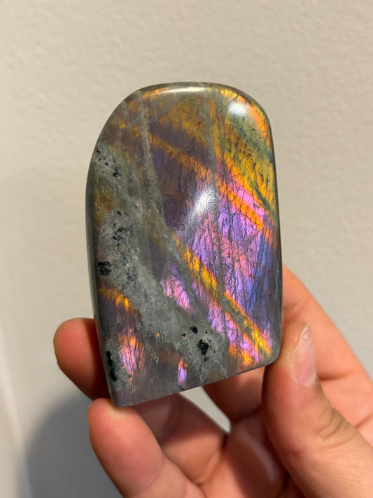 Labradorite Freeform w/ Stripy Multi-color Flash