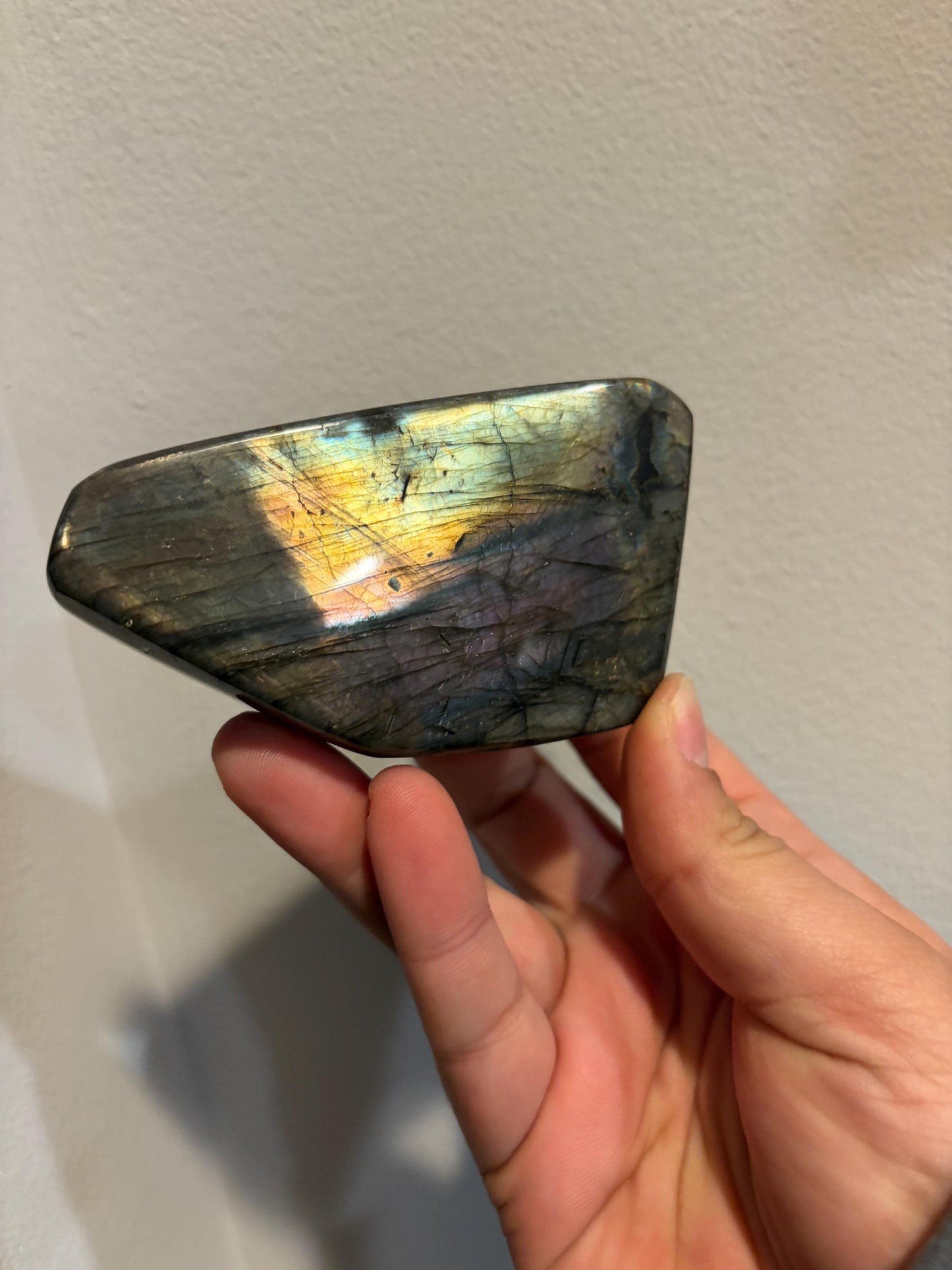 Labradorite Freeform w/ Rainbow and Purple Flash
