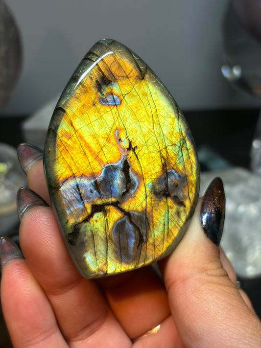 Labradorite Freeform w/ Funky Flash from Madagascar