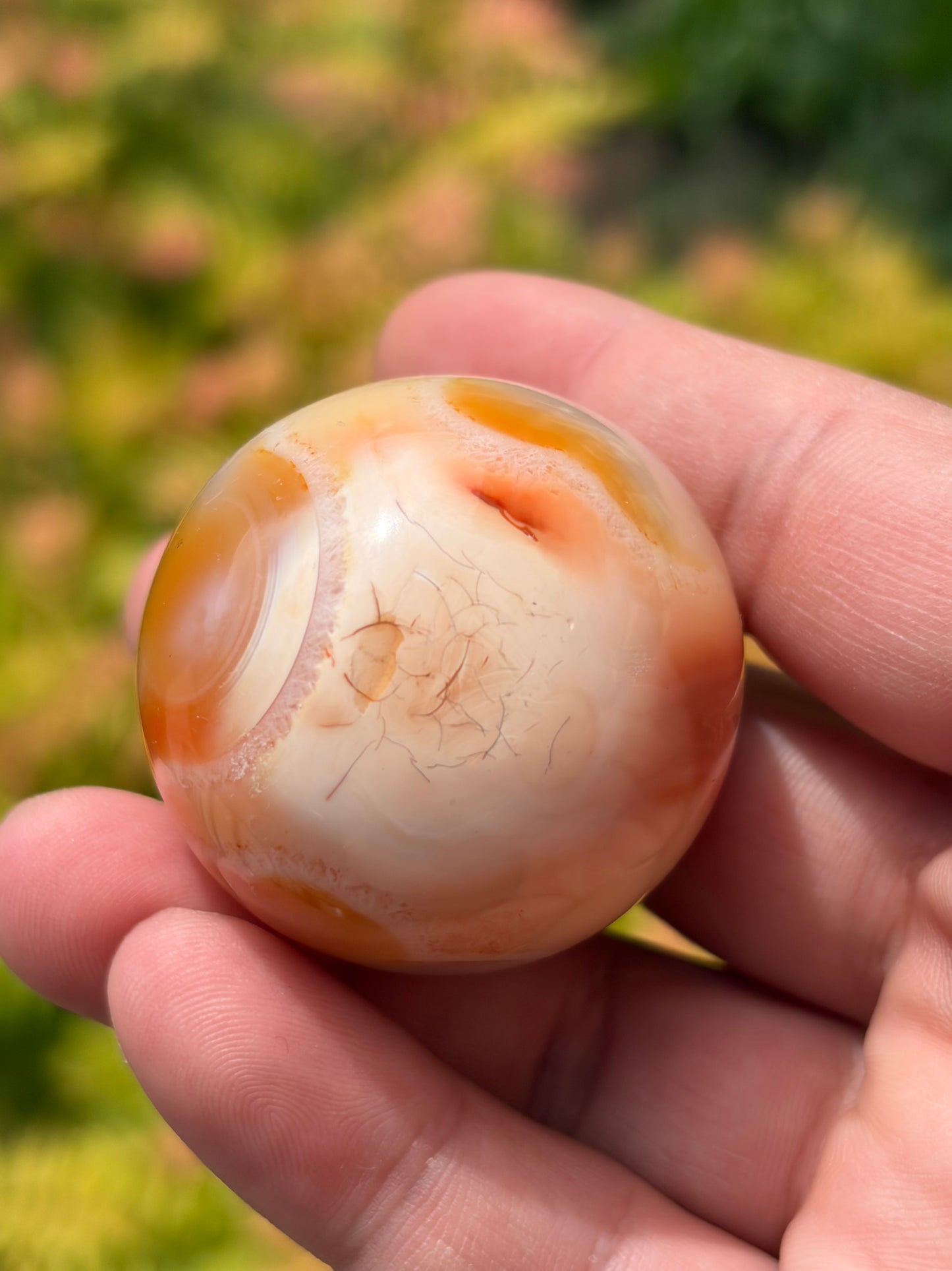 Peachy Carnelian Sphere
