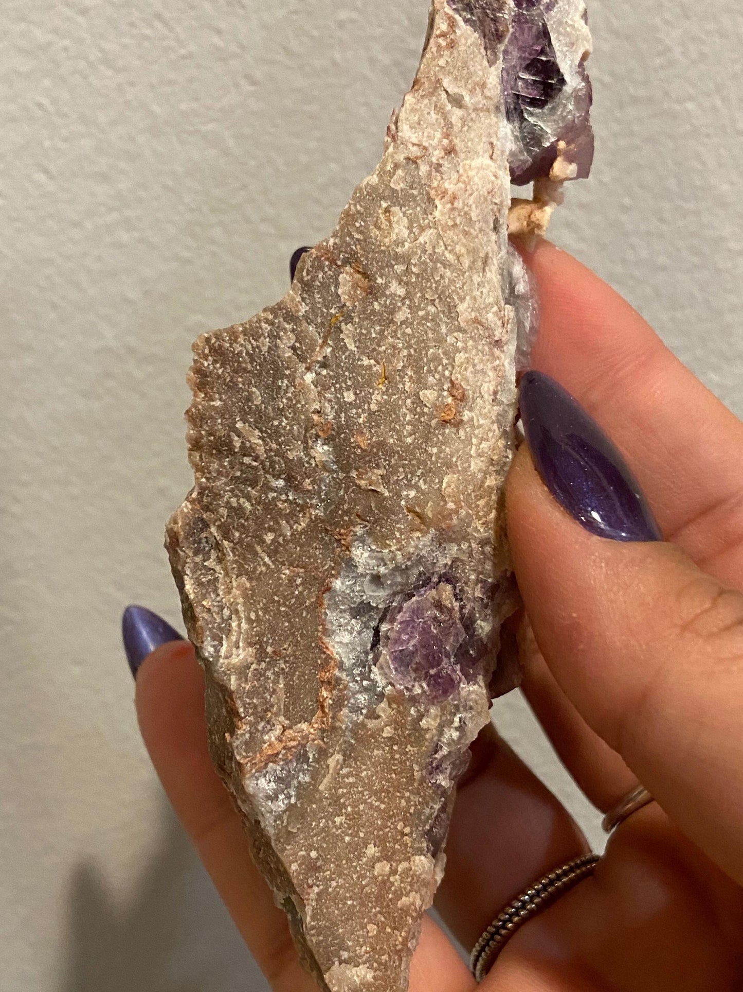 Fluorite on Quartz Epimorph