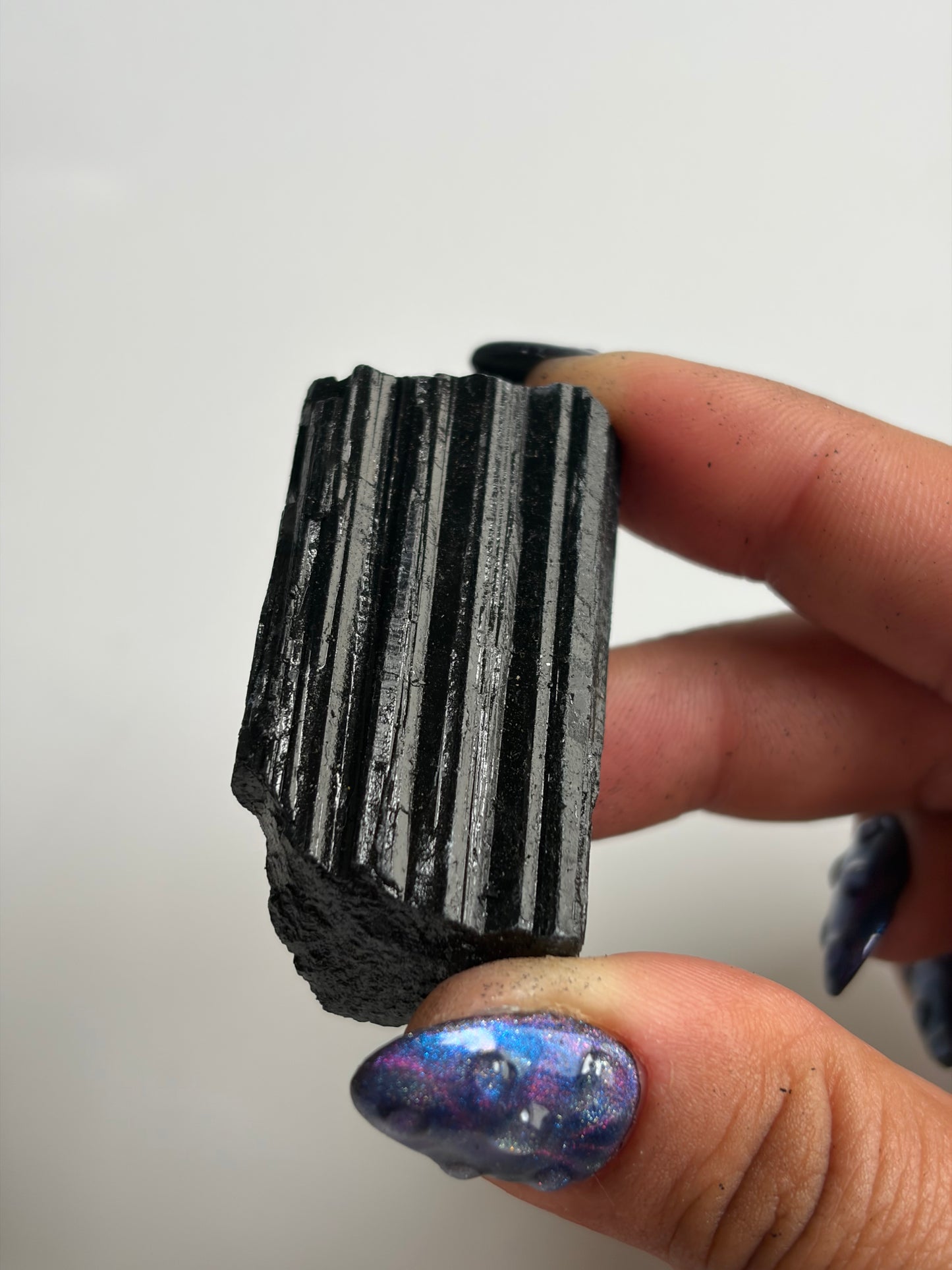 Black Tourmaline Logs - Intuitively Picked