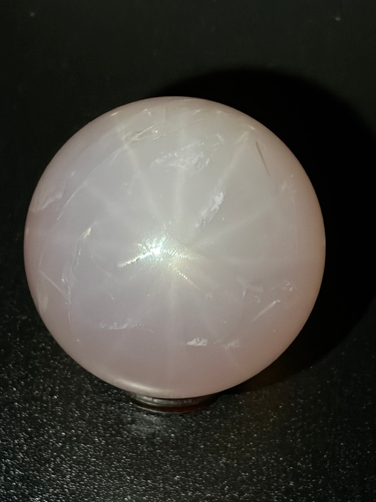 12-Ray Star Lavender Rose Quartz Sphere