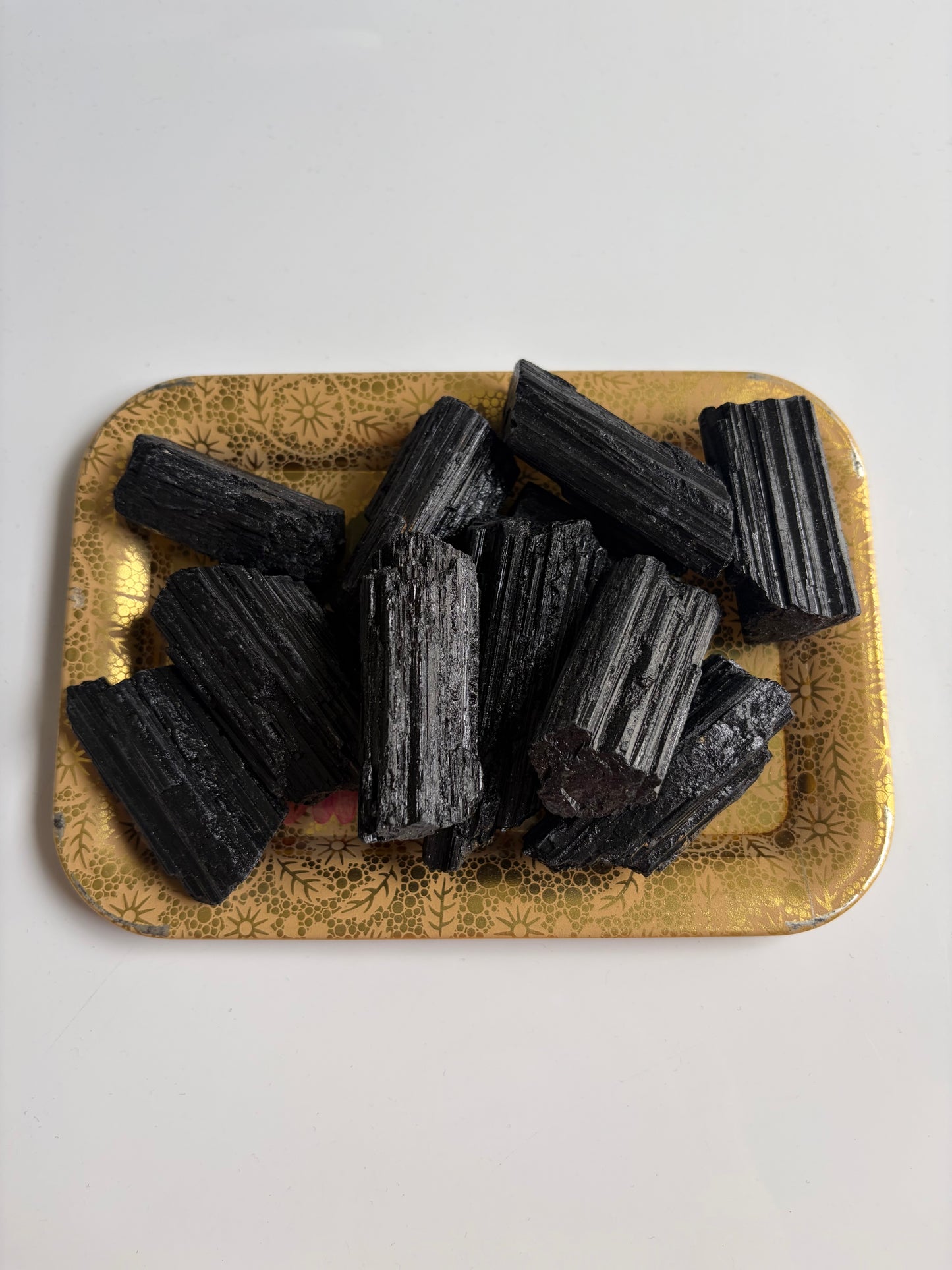 Black Tourmaline Logs - Intuitively Picked