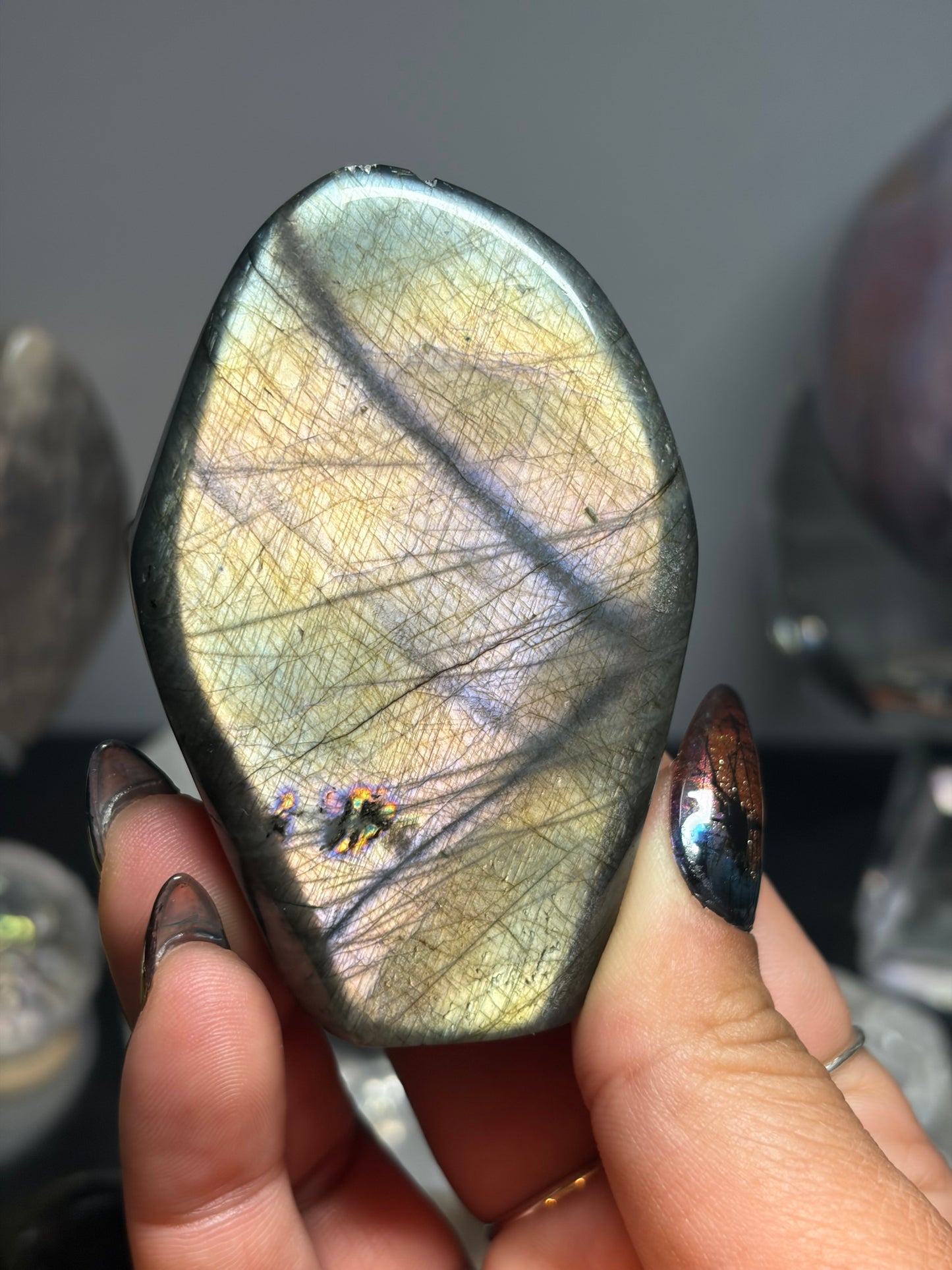 Labradorite Freeform w/ Silvery Mermaid Flash from Madagascar
