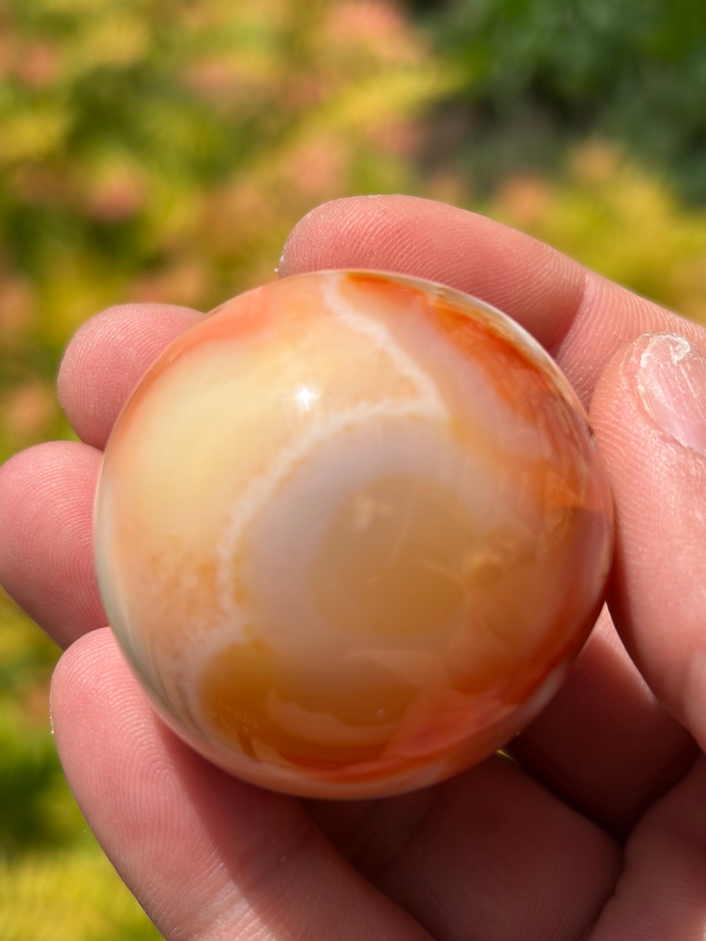 Peachy Carnelian Sphere